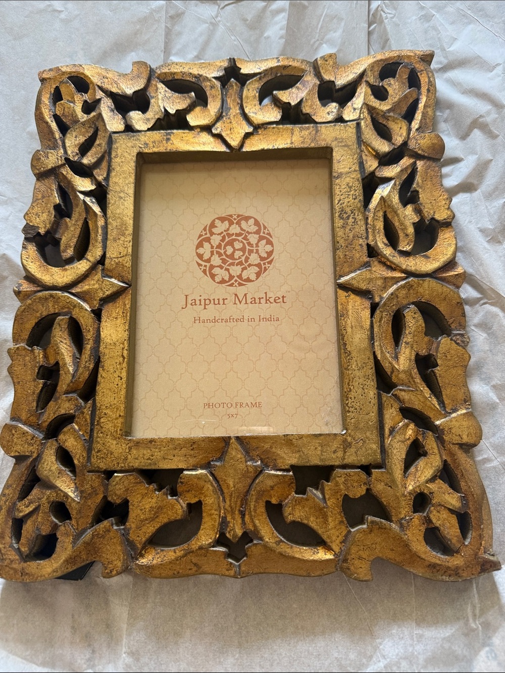 Gold Ornate Carved Photo Frame